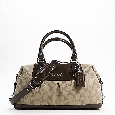 coach ashley signature sateen satchel 15443