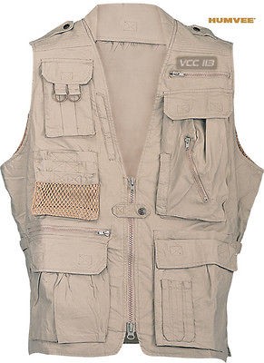   TAN SAFARI Travel Photography VEST HMV VS K XXL EXTRA EXTRA LARGE