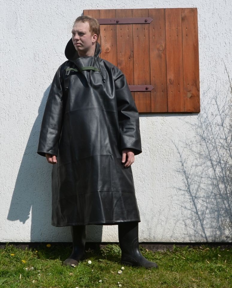   Jinqi​an Full Nature Rubber Fishing Smock, Rubber Rainwear Ölzeug