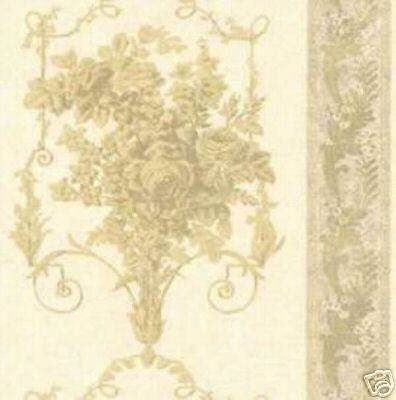 WALLPAPER SAMPLE Antique ChicVictorian Rose Floral