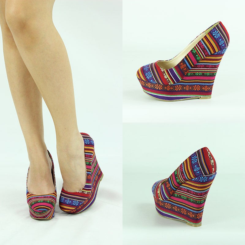 tribal wedges in Heels