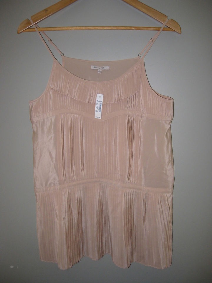 Madewell Broadway Broome Dancing Pleats Cami L $128