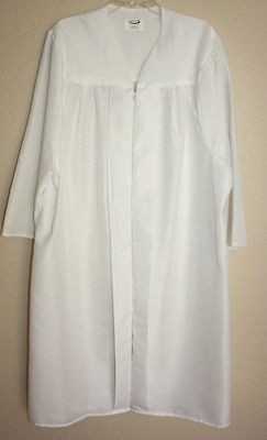 WHITE GRADUATION GOWN Robe ANGEL COSTUME Short 47 49 Matte Choir 