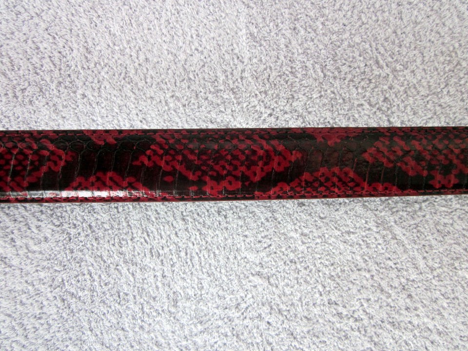 GENUINE RED PYTHON SNAKE SKIN MENS BELT ALL SIZES ARE AVAILABLE NEW