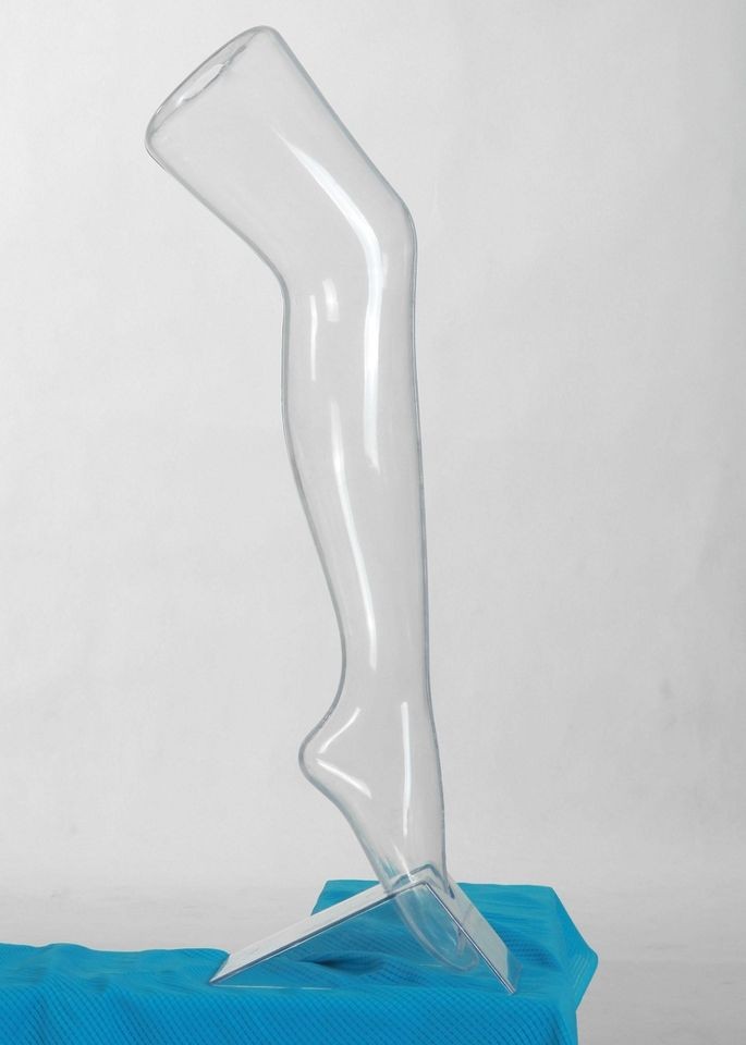 Female Mannequin Clear Sock Legs Hosiery Display Foot 30 Tall Leg 