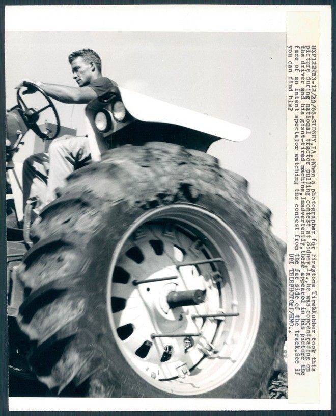 1966 Sidney Iowa Firestone Tractor Tires Pulling Contest Scene News 