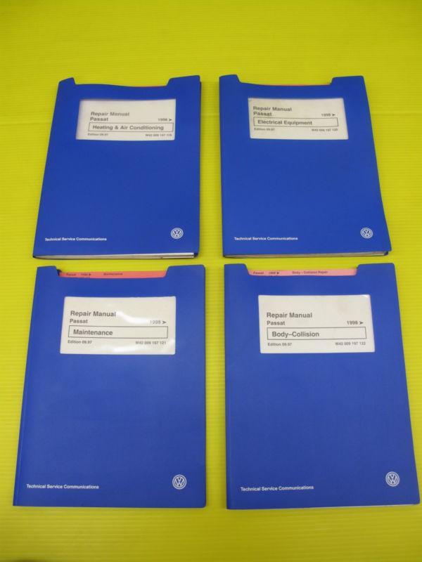 1998 98 VW Volkswagen Factory Passat Service Repair Manual 4 Volume 