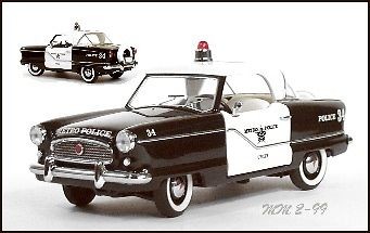 Franklin Mint 1956 Nash Metropolitan Police Car   Extremely Rare