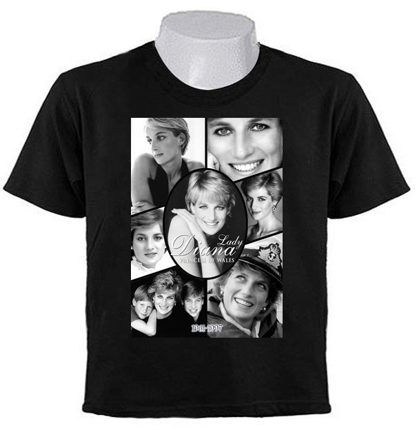 LADY DI PRINCESS OF WALES DIANA MEMORIAL RIP 1961 1997 T SHIRTS 