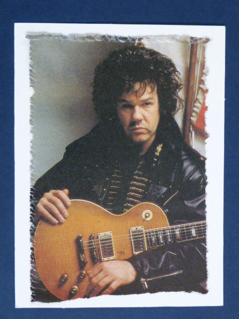 handmade greetings / birthday card GARY MOORE + LES PAUL