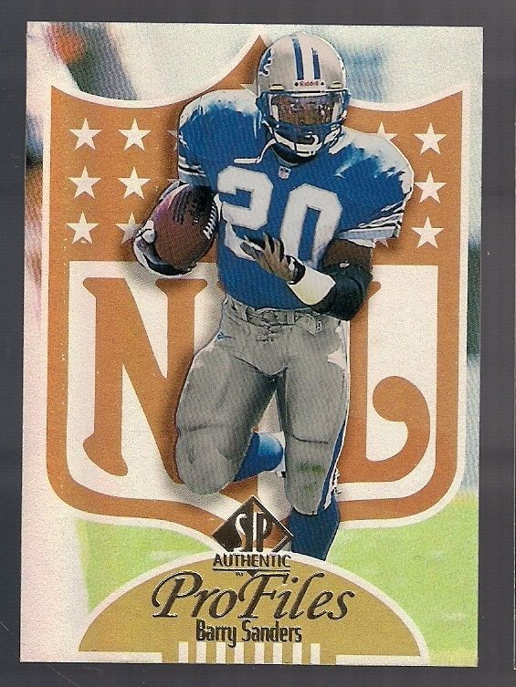 1997 SP AUTHENTIC BARRY SANDERS PROFILES INSERT RARE LIONS