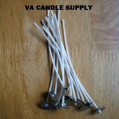 51 32 18 Zinc Pretabbed Large Candle Wicks ~ 6  ~ Candle Making 