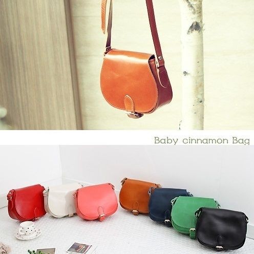 PINK BAG]Baby Cinnamon Calf Leather Mini CrossBag ShoulderBag