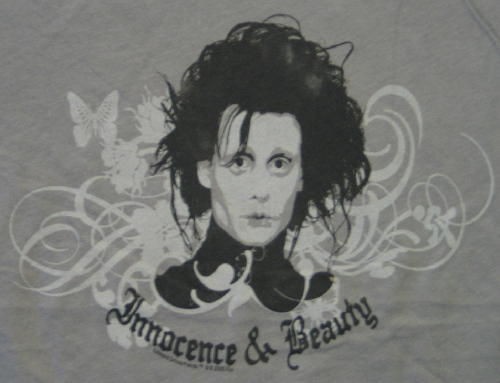 Edward Scissorhands Movie Innocence Baby Doll Shirt SM