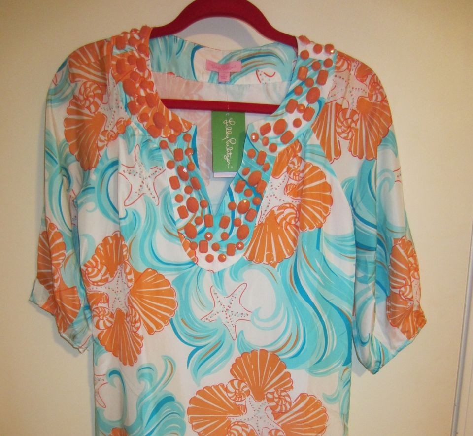 Lilly Pulitzer NWT womens size 2 silk dress in Do the Wave