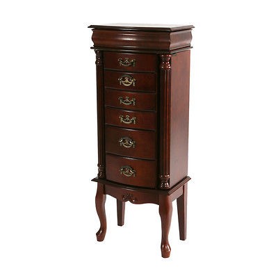 JA183J41 MAHOGANY JEWELRY ARMOIRE