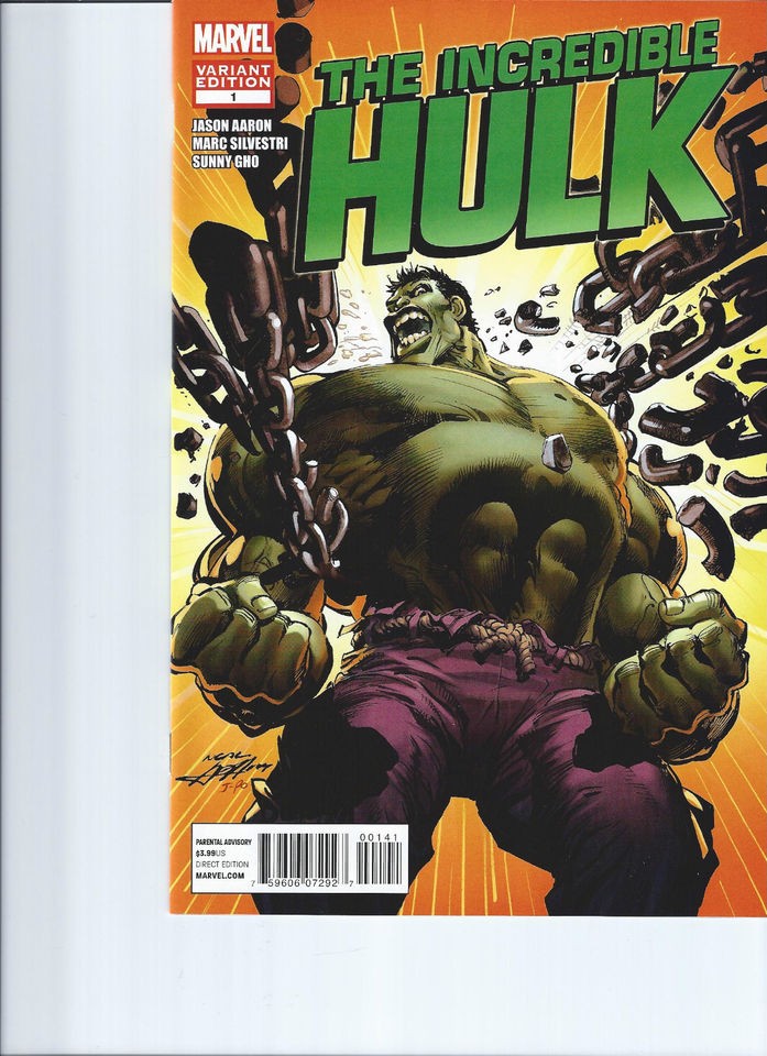 Incredible HULK #1 Neal Adams VARIANT 1st Printing Marc Silvestri NM 1 