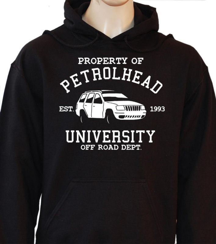 PETROLHEAD UNI JEEP GRAND CHEROKEE 4X4 CAR HOODIE C115