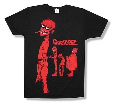 GORILLAZ   TONGUE SLIM FIT SOFT BLACK T SHIRT   NEW ADULT 2XL XXL