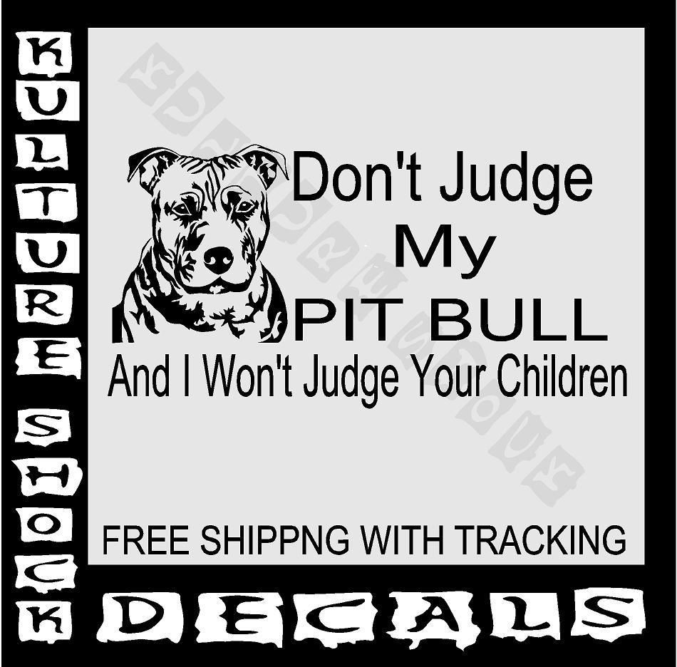 PITBULL, DOG , DECAL, TRUCK, CAR, PET, DOG, VINYL, RESCUE, BREED 