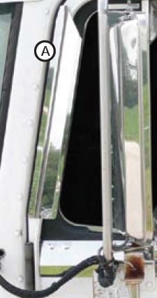 Kenworth K100 T300 T600 T800 W900 Window Air Deflectors