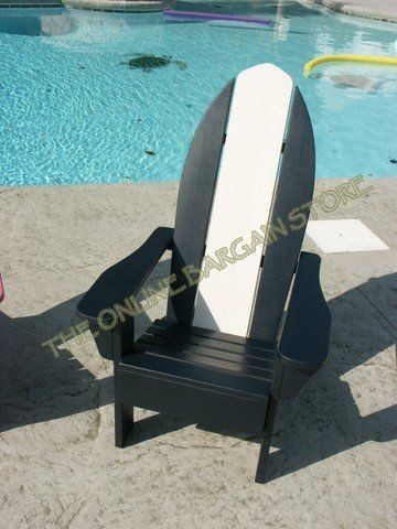   Barn Kids Adirondack Chair Surf Outdoor patio lounge wood chair navy