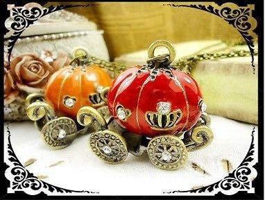 Cinderella Pumpkin Carriage Pendent Necklace New Arrival 