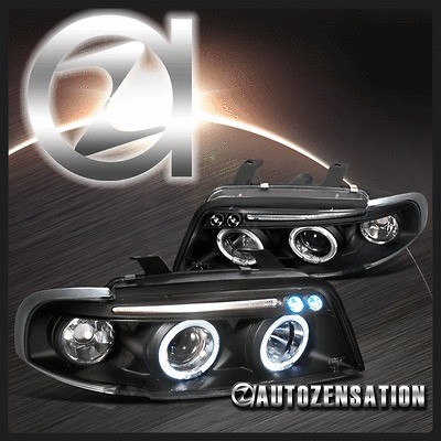 96 01 AUDI A4/S4 B5 ECODE PROJECTOR HEADLIGHTS W/ S5 STYLE LED DRL 