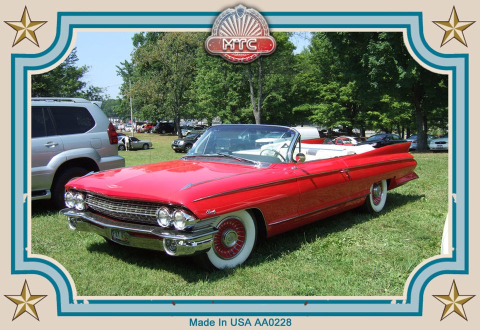 AA0228 1961 Cadillac Eldorado Car Fridge Magnet