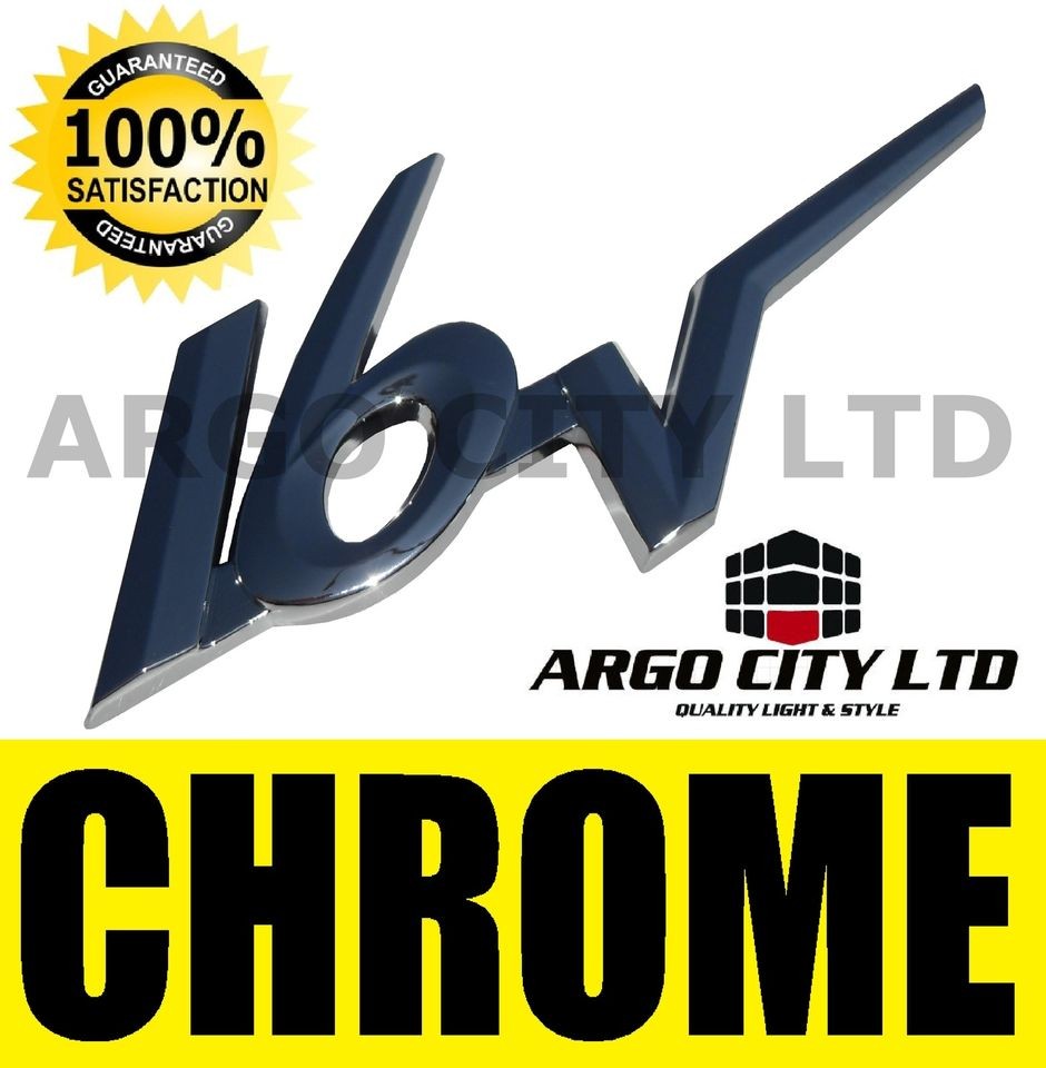 CHROME 16V BADGE SILVER 3D EMBLEM DECAL STICKER CHEVROLET CAPTIVA