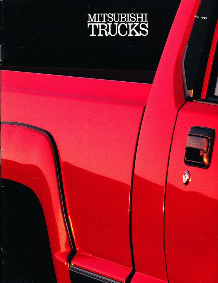 1990 Mitsubishi Truck Original Sales Brochure   Mighty Max pickup