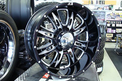 20 Eagle Alloy 016 Black Wheels 20x10 8x6.5 8x170 Ford F250 Dodge 