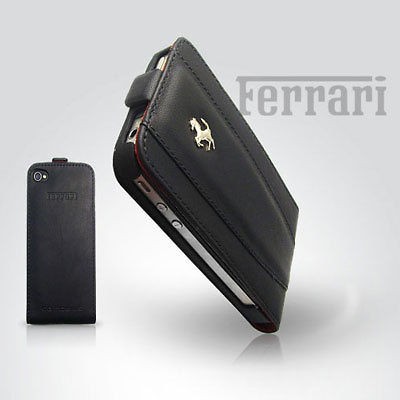 Phone4 ] ★ FERRARI GT Collection MODENA ★BLACK LEATHER 