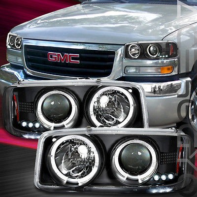 GMC Sierra/Yukon Black Halo Projector Headlights/Bum​per Signal 