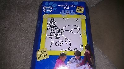   RARE BLUES BLUES CLUES BIRTHDAY PARTY ACTIVITY MAT PRESCHOOL NICK JR