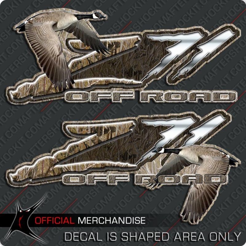 Silverado Goose Hunting Camo Sticker Z71