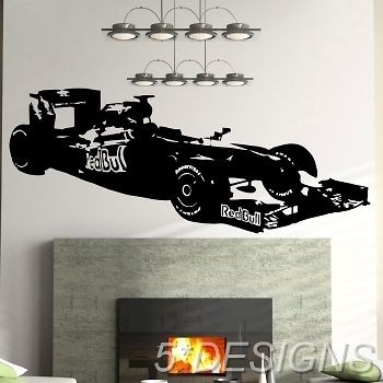 FORMULA 1 ONE CAR WALL STICKER MCLAREN HAMILTON VETTEL SCHUMACHER 