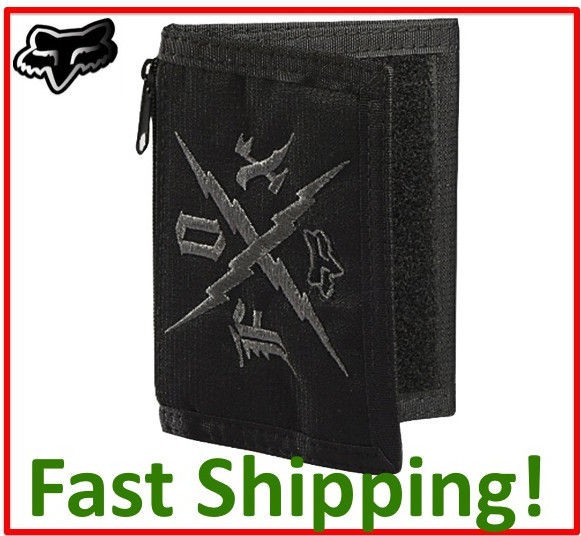 Fox Racing Mens Velcro Tri Fold Wallet MX Motocross MTB ATV 