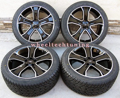 20 RANGE ROVER WHEEL & TIRE PACKAGE SPORT HSE STORMER BLACK WITH 