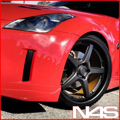 BRAND NEW 20 NISSAN 350Z VERTINI DRIFT MATTE BLACK STAGGERED WHEELS 