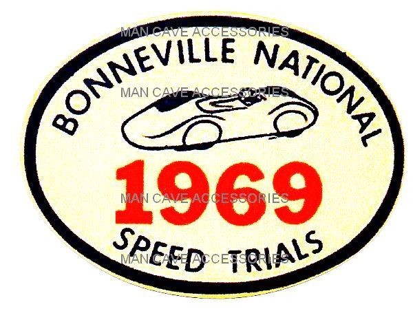 Vintage 1969 Bonneville National Speed Trials Vinyl Decal Sticker on ...