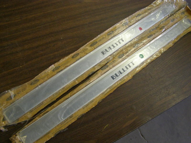 NOS 2000 2001 Ford Mustang Bullitt Door Sill Plates