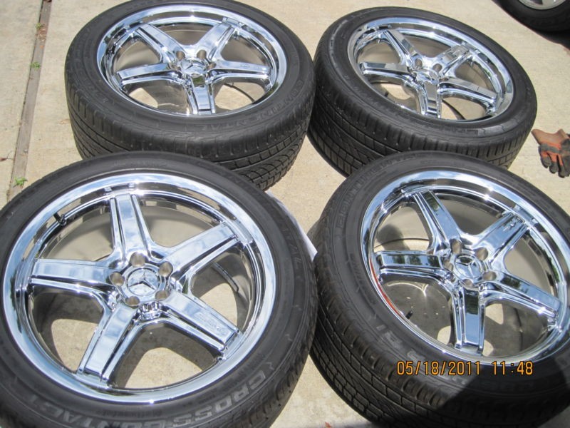   NEW CHROMED 2010 GL550 MERCEDES GL OEM ORIGINAL WHEELS AND TIRES