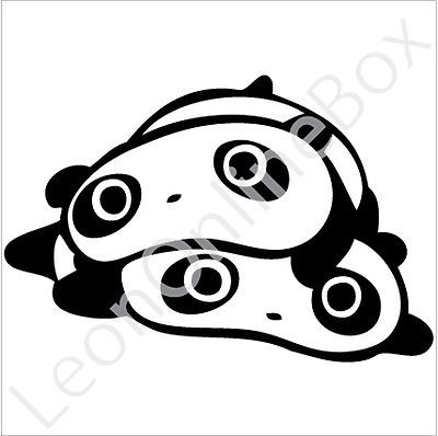 Tare Panda With Other   Cartoon Decal Vinyl Car Wall Laptop Cellphone 