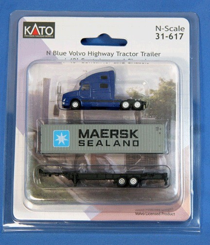 Kato Volvo tractor trailer truck + Maersk container 31 617