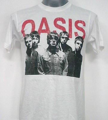 OASIS INDIE ROCK T SHIRT WHITE SIZE Medium