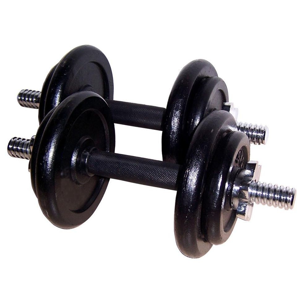 40 lbs Adjustable Cast Iron Dumbbells The #1 on market