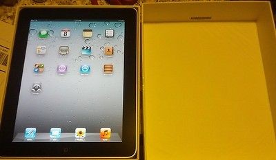 Apple iPad 16GB 1st Gen Wi Fi 9.7in Tablet MB292LL/A   Black   GREAT 