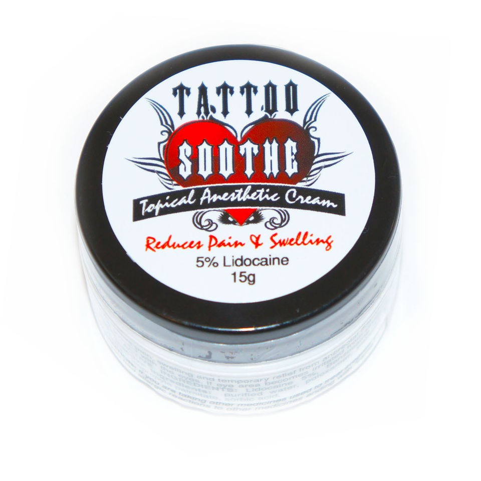   TATTOO SOOTHE Topical Anesthetic Numbing Cream Pain Free 5% Lidocaine