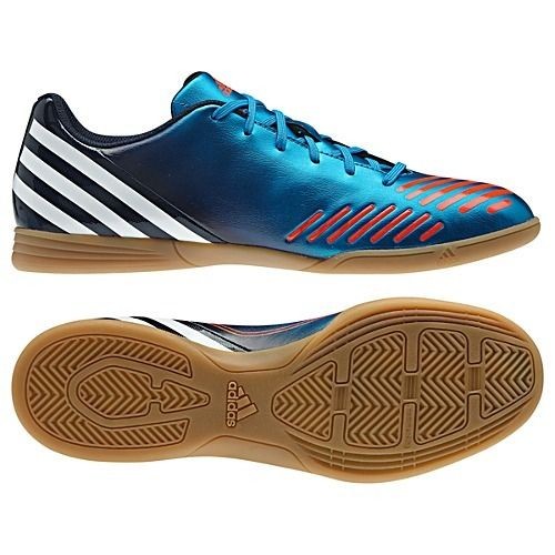 ADIDAS SOCCER MENS PREDATOR LZ INDOOR SHOES NEW NIB BRIGHT BLUE WHITE 